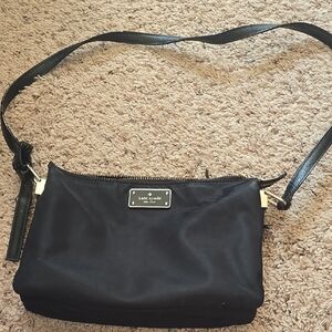 Kate Spade Black Textured Crossbody Bag